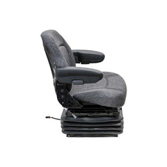 Uni Pro 1000 Air Suspension Seat – 12 V Compressor, Charcoal Gray Fabric – 7612