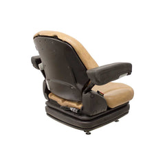 Uni Pro 136 Air Suspension Seat 12V – Brown Vinyl w/ Armrests – 8189