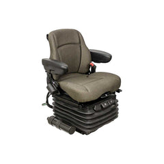 Uni Pro 1300 Air Suspension Seat – 12 V w/ Expansion Tank, Brown Fabric – 7945