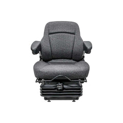 Uni Pro 425 Mechanical Suspension Seat with Armrests Charcoal Gray Fabric - 8008