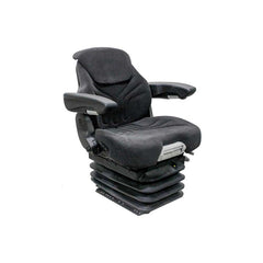 Uni Pro 1060 Air Suspension Seat – 12 V Compressor, Black/Gray Fabric – 8132