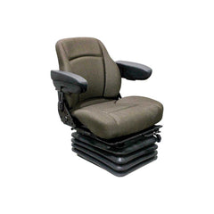Uni Pro 1003 Air Suspension Seat – 12 V Compressor, Brown Fabric – 8170