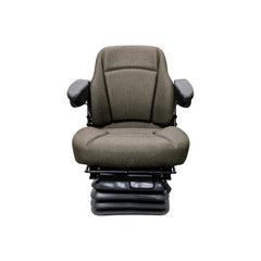 Uni Pro 1003 Air Suspension Seat – 12 V Compressor, Brown Fabric – 8170