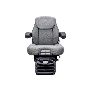Uni Pro 1061 Air Suspension Seat – 12V Compressor, Gray Fabric – 8528