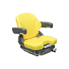 Uni Pro 136 Mechanical Suspension Seat 12V, Yellow Vinyl w/ Armrests – 8720