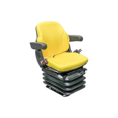 Uni Pro 1055 Air Suspension Seat – 12 V Compressor, Yellow Vinyl – 8723