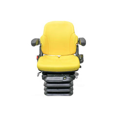 Uni Pro 1055 Air Suspension Seat – 12 V Compressor, Yellow Vinyl – 8723