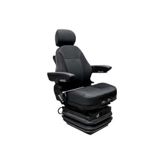 Uni Pro 698 High-Profile Air Suspension Seat Kit with 12 V Compressor, Black Fabric, 360° Swivel – 8765