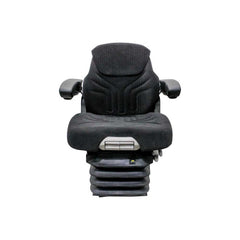 Uni Pro 1060 Air Suspension Seat Kit, Black/Gray Fabric with 12 V Compressor – 6721