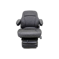 Uni Pro 1000 Air Suspension Seat – 12 V Compressor, Charcoal Gray Fabric – 7612