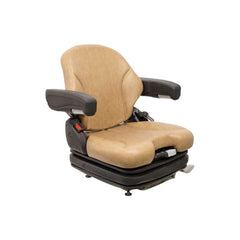 Uni Pro 136 Air Suspension Seat 12V – Brown Vinyl w/ Armrests – 8189