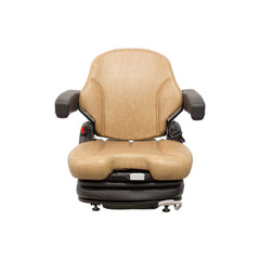 Uni Pro 136 Air Suspension Seat 12V – Brown Vinyl w/ Armrests – 8189