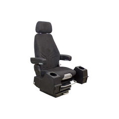 Uni Pro 1250 Mechanical Suspension Seat – With Pods, Black/Gray Fabric – 8254