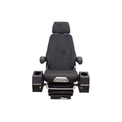 Uni Pro 1250 Mechanical Suspension Seat – With Pods, Black/Gray Fabric – 8254