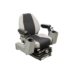 Uni Pro 525P Mechanical Suspension Seat with Pods Multi-Gray Fabric Heavy-Equipment - 8413