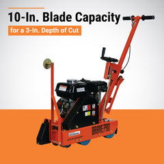 Brave 14-Inch Concrete Saw with Honda GX390 Engine, Heavy-Duty Frame – BRPCS110H