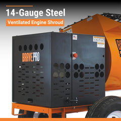 Brave 6 cu ft Steel Drum Mortar Mixer with Honda GX240 – BRPMM106H