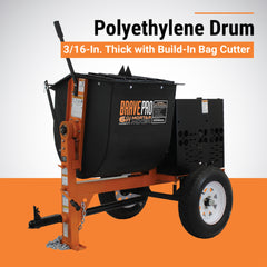 Brave 6 cu ft Poly Drum Mortar Mixer with Honda GX240 – BRPMM206H