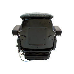 Uni Pro 1007 Air Suspension Seat – 12 V Compressor, Gray/Black Fabric – 8581