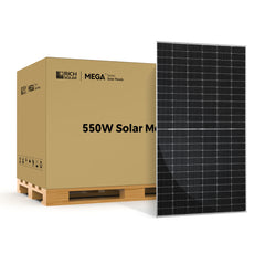 Rich Solar MEGA 550W 24V Monocrystalline Solar Panel Bundle – 8, 10 or 12 Panels