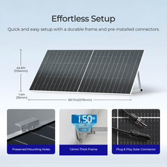 Renogy Bifacial 590 Watt N-Type Monocrystalline Solar Panel – 10 Pack – RSP590DCT-144x10