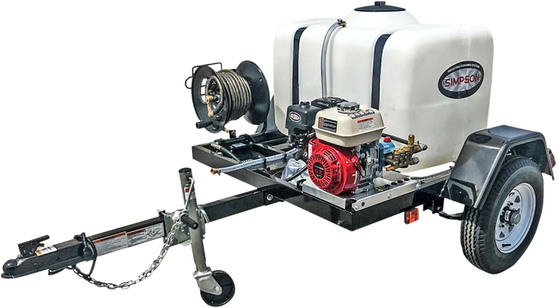 Simpson Mobile Trailer Series 3200 PSI Gas Pressure Washer Trailer - Honda GX200 Engine TRSA3228262