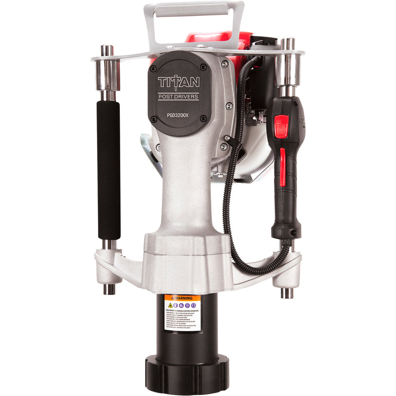 Titan Gas Post Driver with Post Master Cap – 1.3 HP Honda, 45 lb Head, 3-1/8