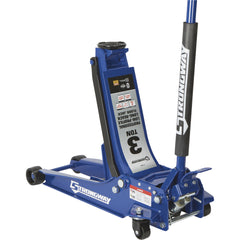 Strongway 3-Ton Low-Profile Long-Reach Floor Jack, Dual Piston, Steel Construction - 113239