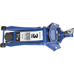 Strongway 3-Ton Low-Profile Long-Reach Floor Jack, Dual Piston, Steel Construction - 113239