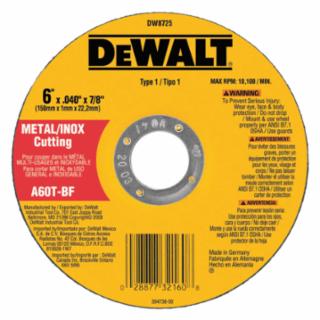 DeWalt Metal Grinding Wheel 7″ x 5/32″ x 5/8″-11 – Box of 10 – DW8725