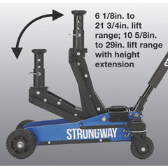 Strongway 3-Ton Off-Road Jack with 29-Inch Lift Height, Aluminum Frame - 115140