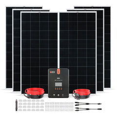 Rich Solar 1200W 24V Solar Kit with 6×200W Panels and 60A MPPT Controller - RS-K12004