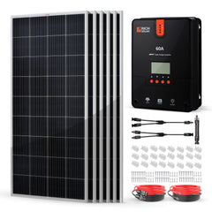 Rich Solar 1200W 24V Solar Kit with 6×200W Panels and 60A MPPT Controller - RS-K12004