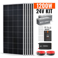 Rich Solar 1200 Watt 24V Complete Solar Kit RS-CK1200