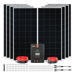 Rich Solar 1600W 24V Solar Kit with 8×200W Panels and 60A MPPT Controller - RSK-1660