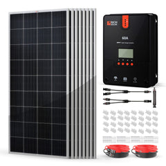 Rich Solar 1600W 24V Solar Kit with 8×200W Panels and 60A MPPT Controller - RSK-1660