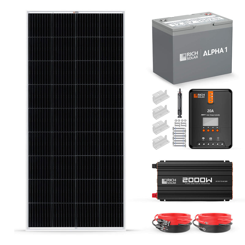 Rich Solar 200 Watt Complete Solar Kit RS-CK200