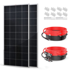 Rich Solar 400W 12V Solar Kit with 2×200W Panels and 40A MPPT Controller - RS-K4004