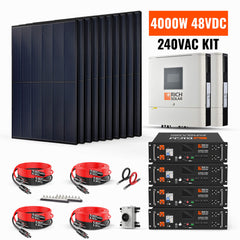 Rich Solar 13,000W 48V Off-Grid Solar Kit with 10×410W Panels & 20.48kWh Battery Bank - RS-CBK4000240