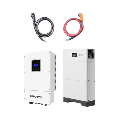 Renogy Off-Grid Power Storage Solution Kit 10 kWh Power Package RIV4880HI-RES1009BS-US