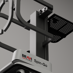 Bravi Platforms Spin-Go Stock Picker – 7 ft Platform Height, Push-Around Vertical Lift, 85Ah Battery