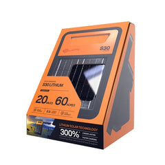 Gallagher S30 Lithium Solar Fence Energizer – Portable Solar Electric Fence Charger – G350414