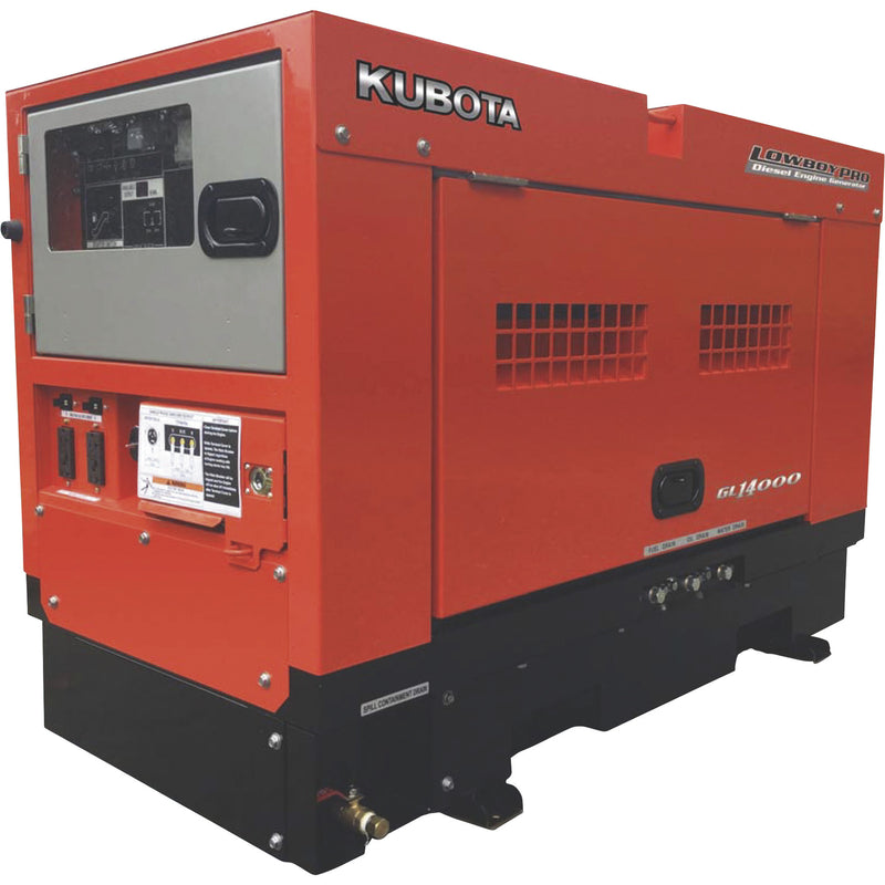 Kubota LowboyPro GL14000 Diesel Generator, 14 kW - W0314-00000
