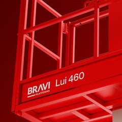 Bravi Platforms Lui 460 Vertical Mast Lift – 21.6 ft Working Height, Compact Push-Around, 245Ah Battery