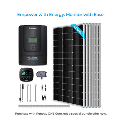 Renogy Solar Premium Kit RKIT600DPM-RVR60-W02W-US