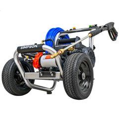 Simpson SM1200 Electric Pressure Washer & Misting Sanitizer – 1200 PSI, 2.0 GPM, 75' Hose, AAA Pump, 6 QC Nozzles, Lightweight Aluminum Frame - 61102
