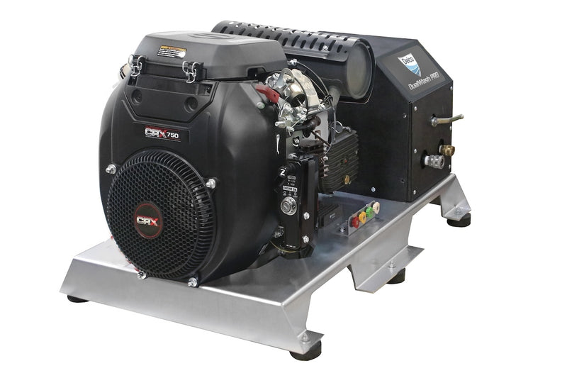DELCO DualWash Pro 4000 PSI 10 GPM CRX750 ES Comet Stainless Steel Pressure Washer Skid - 65435
