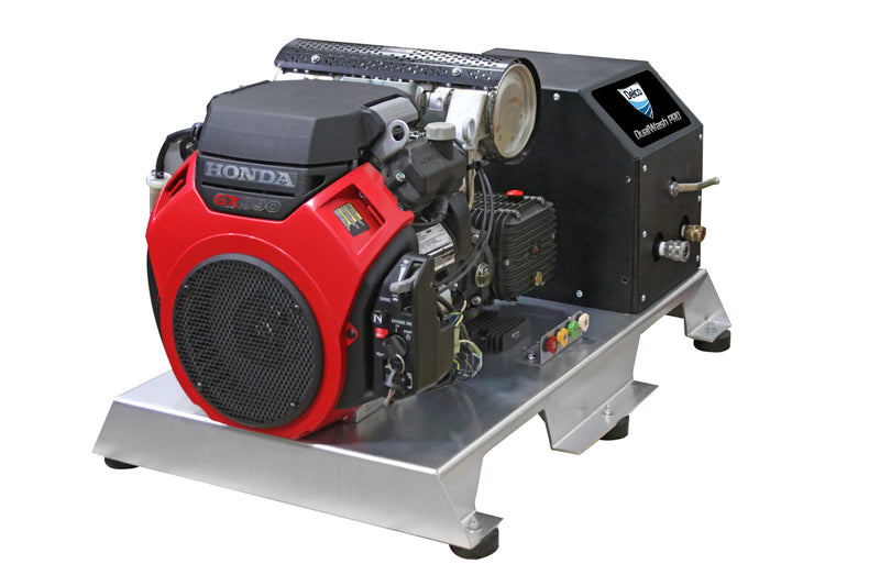 DELCO DualWash Pro 4000 PSI 10 GPM CRX750 ES Comet Nickel Plated Pressure Washer Skid - 65439