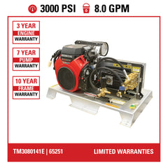 Simpson Truck Mount Pressure Washer 3000 PSI 8.0 GPM Honda GX390 – TM3080241E – 65420