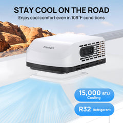 TURBRO Finnmark 15,000 BTU Non-Ducted RV Air Conditioner with Heat - 707-RVAC-FM15H